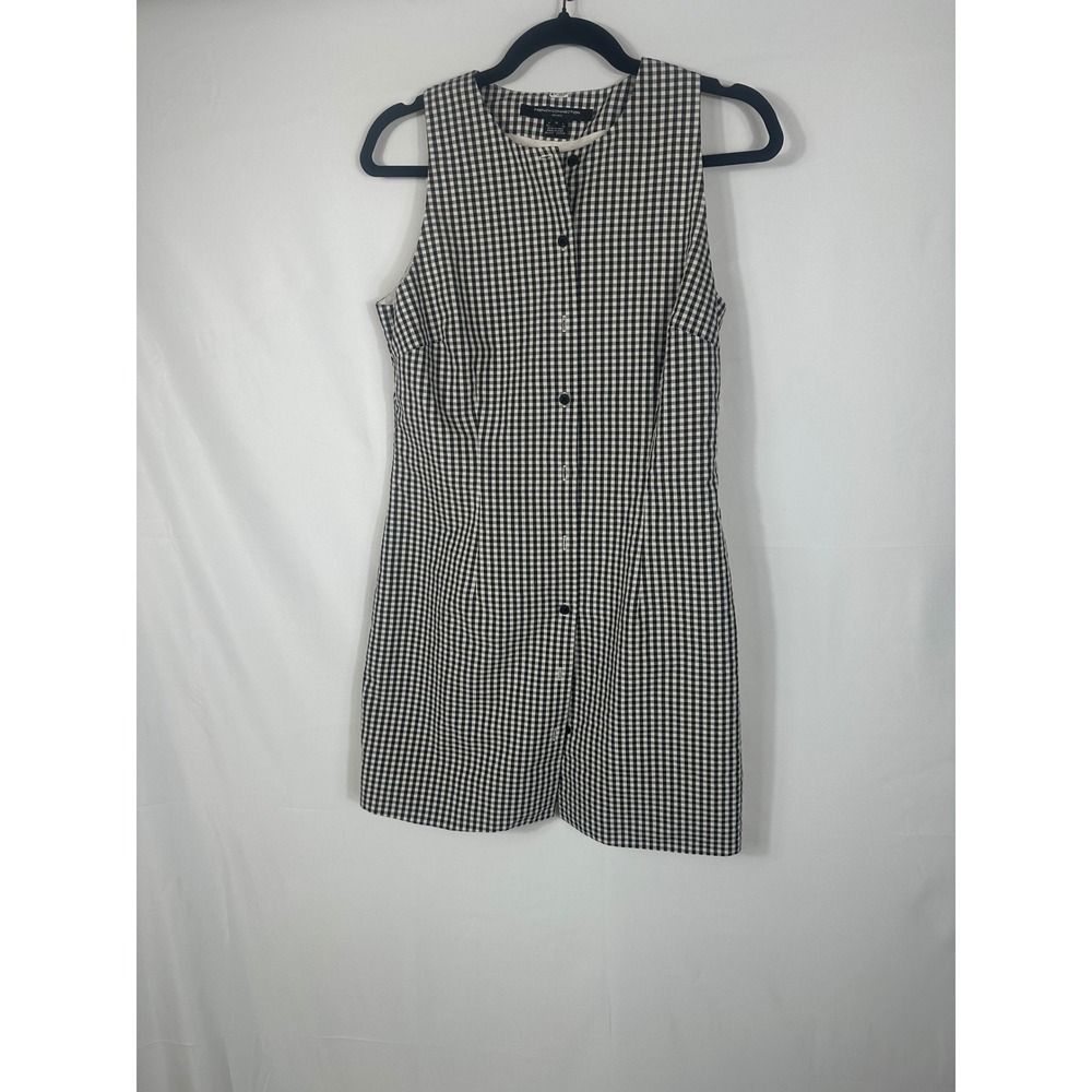 French Connection Gingham Button Front Sleeveless… - image 5